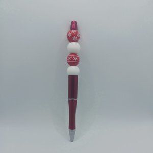 Snowflake Christmas Beaded Pen